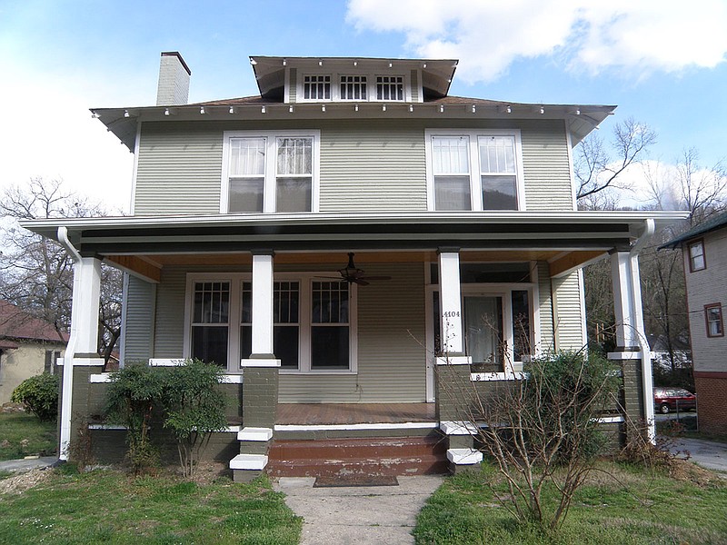Located at 4104 St Elmo Ave., this four-square home was assembled on site from a kit purchased from a Sears catalogue. It is one of quite likely many Sears homes built in Chattanooga and surrounding communities.