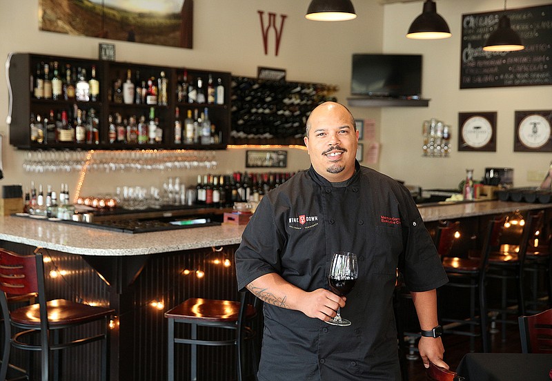 Marcus Garner is owner and chef of Wine Down, a wine bar and restaurant in Ooltewah.