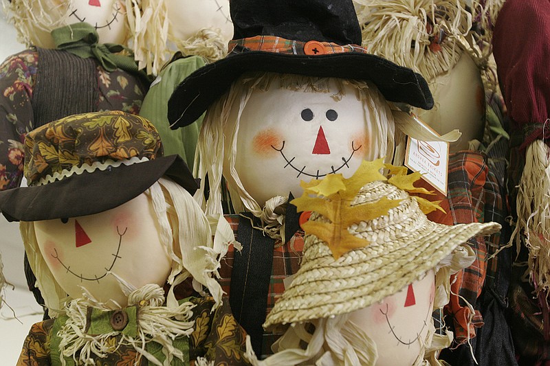 Scarecrows are a sure sign of fall.