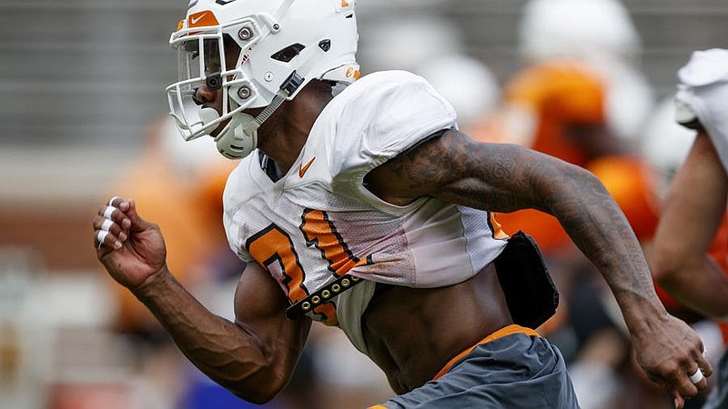 Tennessee running back Madre London, a fifth-year senior and graduate transfer, spent the past four football seasons at Michigan State. In Knoxville, he's trying to earn playing time in a group stocked with underclassmen.