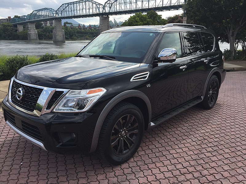 The 2018 Nissan Armada has an imposing stance and room for eight.
