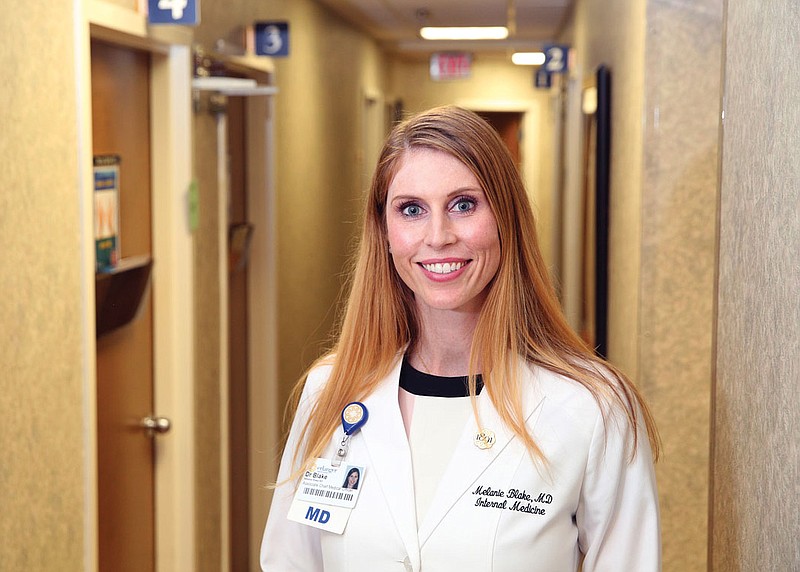 Dr. Melanie Blake, assistant chief medical officer of ambulatory care, is shown Friday, July 13, 2018 at Erlanger Medical Center in Chattanooga, Tennessee.