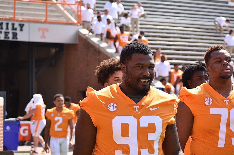 Staff file photo / Tennessee defensive tackle Emmit Gooden (93)