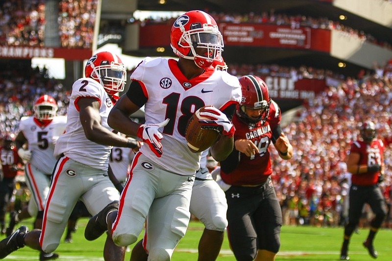 Georgia senior cornerback Deandre Baker had his first interception of the season and the sixth of his collegiate career during last Saturday's 41-17 throttling of South Carolina in Columbia.