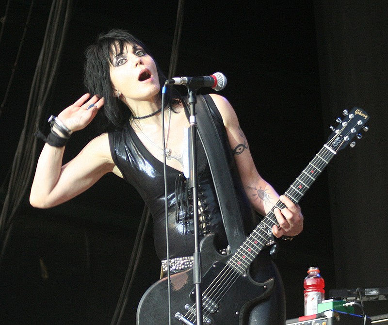 Joan Jett, in concert with her band, the Blackhearts, performs in 2011 in Hot Springs, Ark. (The Sentinel-Record/Lorien E. Dahl)