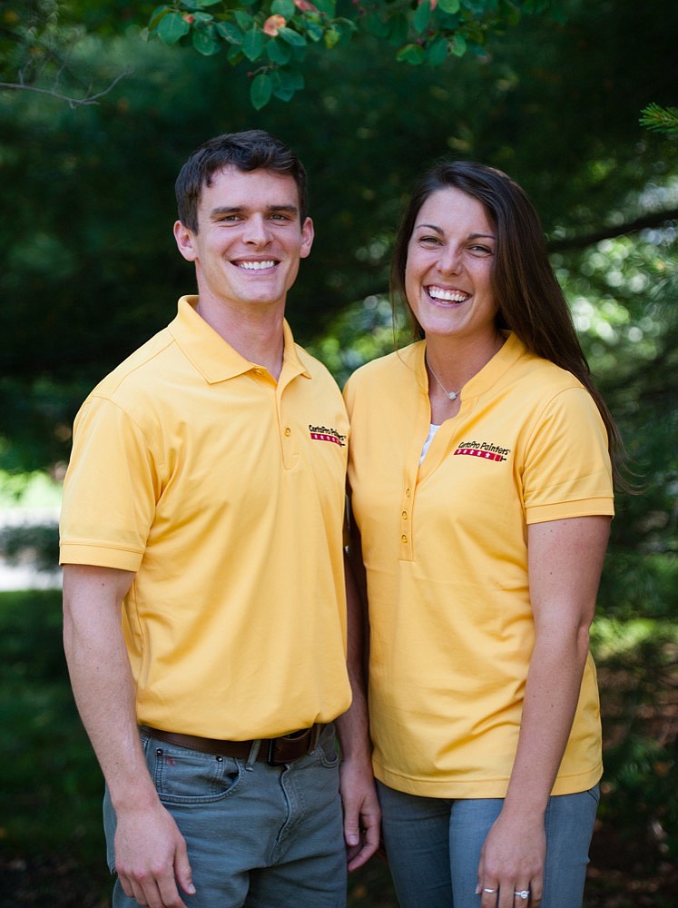 
U.S. Air Force veterans Nick and Melissa Murray are using skills learned in the military to run their business, the local franchise of CertaPro Painters. / Contributed photo