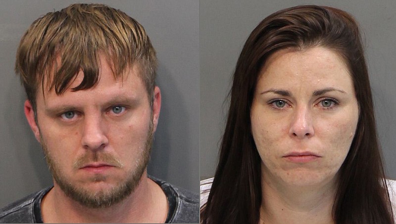 Authorities on Tuesday, Sept. 19, 2018, arrested 35-year-old Randy Layne, left, and Layne's sister, Kattie Lynn Layne, 32, in connection with the 2015 slaying of Timothy Stewart in Soddy-Daisy.