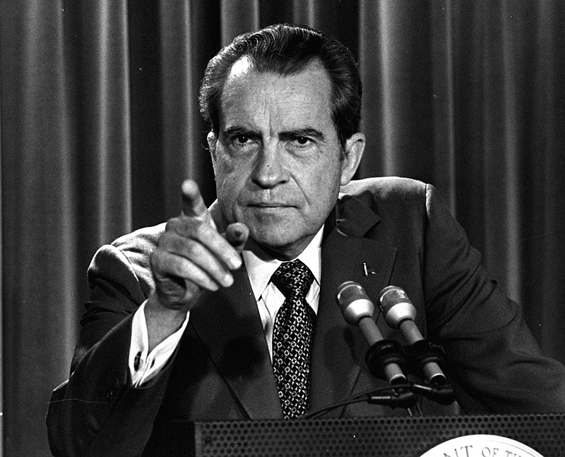 Candidate Richard Nixon's campaign appearance in Chattanooga 50 years ago this week indicated the state was important in national politics in 1968, just as it is in 2018. (AP Photo/Charles Tasnadi, File)