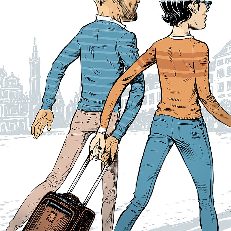 Traveling couples can experience some luggage-related stress, but there are ways you can both pack your way to happier vacation memories. (Lars Leetaru/The New York Times)