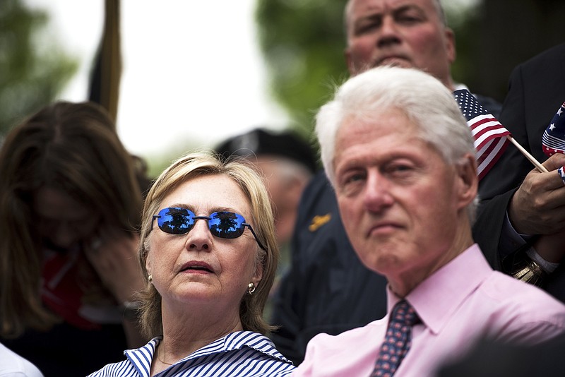 Hillary Clinton, left, and her husband, former President Bill Clinton.