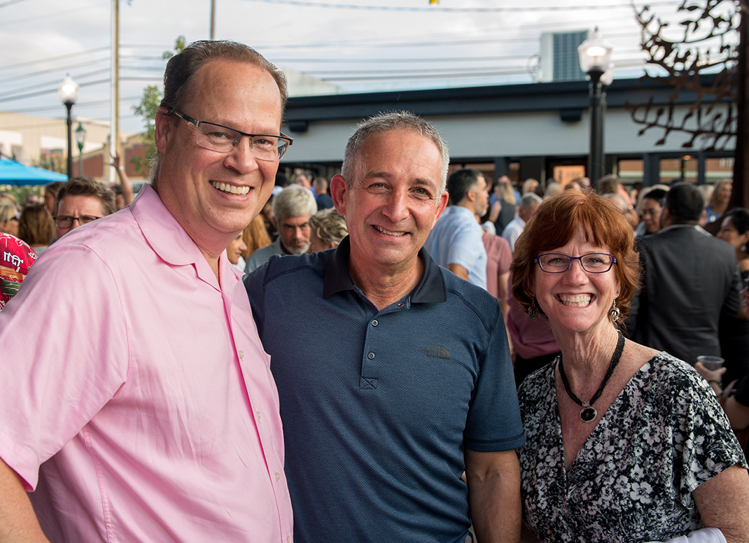 Brian Hobbs, Robert Werk and Jennie Hobbs