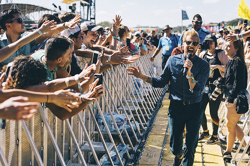 Andrew McMahon performs at the Austin City Limits music festival.