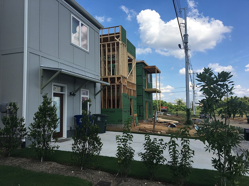 Photo by Dave Flessner /

The Collier Field subdivision at 100 South Broad Street is adding more single-family townhomes.