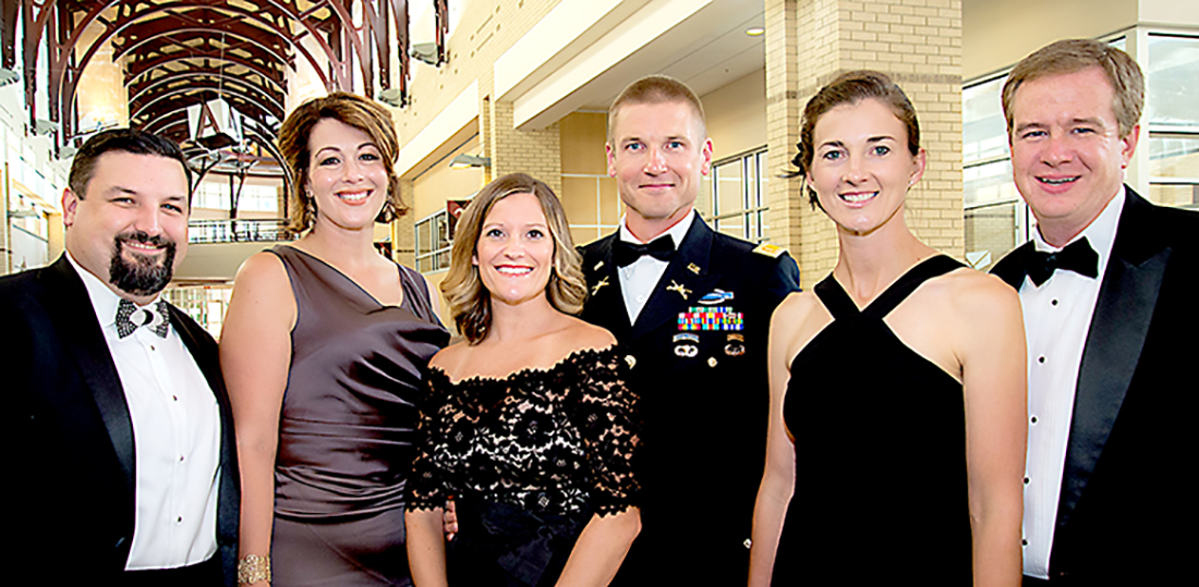 Chris & Rachael Welch, Kasi & 2nd Lt. Reginald Pilinko, and Tera & Ben Byard