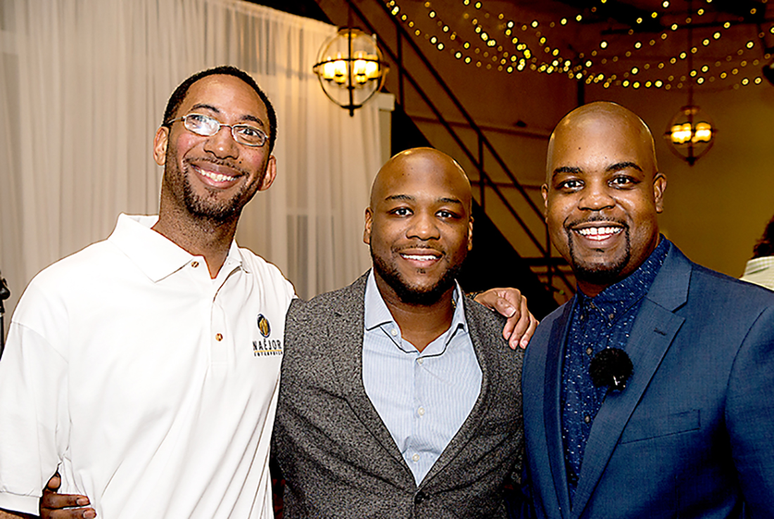Marcus Collins, JaMichael Jordan and Ternae Jordan Jr.
