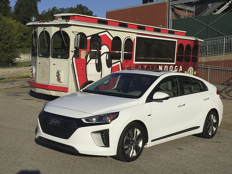 The 2018 Hyundai Ioniq Hybrid rivals the Toyota Prius for fuel economy.