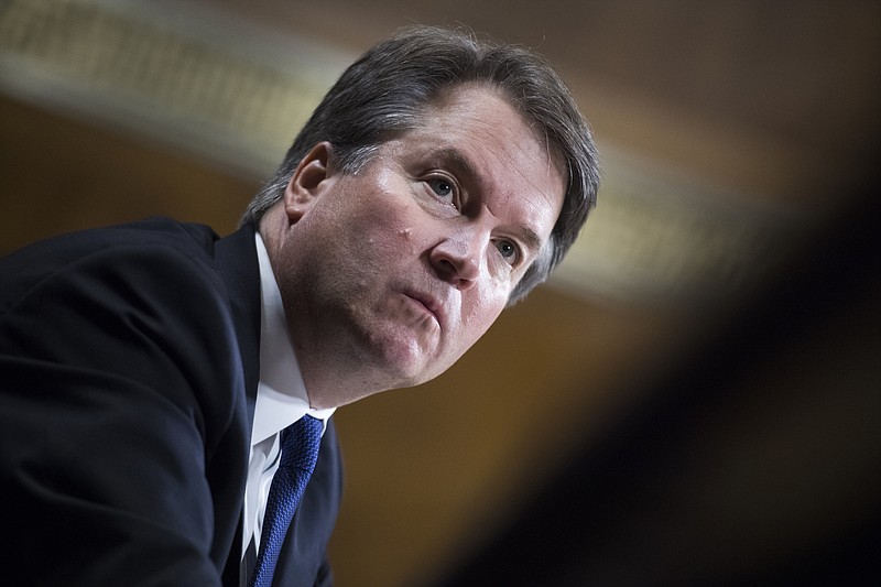 Judge Brett Kavanaugh testifies during the Senate Judiciary Committee hearing on his nomination be an associate justice of the Supreme Court of the United States. (Photo By Tom Williams/CQ Roll Call)