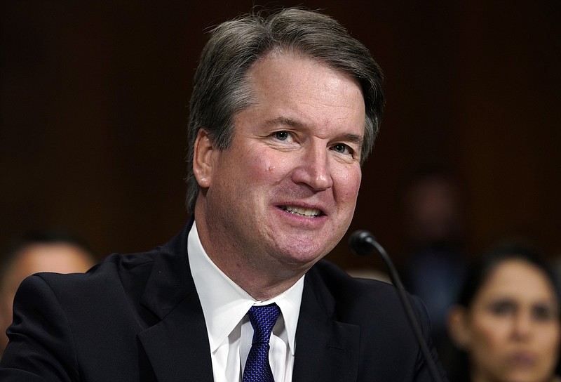 Supreme Court nominee Brett Kavanaugh testifies before the Senate Judiciary Committee on Capitol Hill in Washington last Thursday. (AP Photo/Andrew Harnik, Pool)