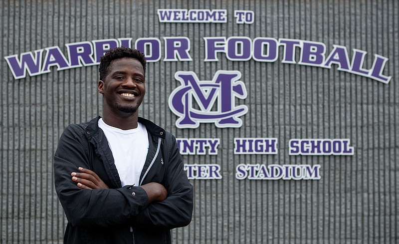Marion County senior Ermiyas Bowden has excelled in the classroom as well as football. He has come a long way, figuratively and literally, from a challenging childhood in Ethiopia.