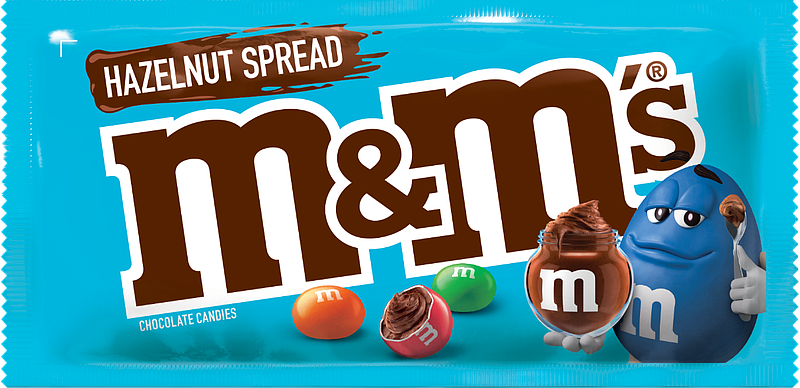 M&M's Hazelnut Spread packaging.