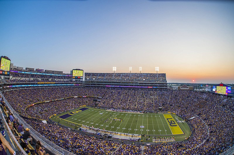 LSU's famed Tiger Stadium will be the site of No. 2-ranked Georgia's game Saturday.