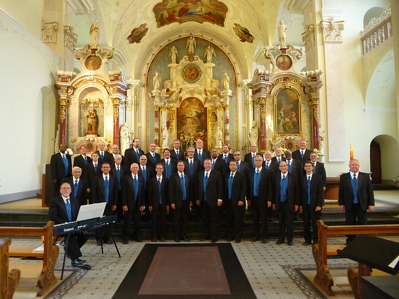 Male chorus inSpirit performs Sunday afternoon at Simpson United Methodist Church.