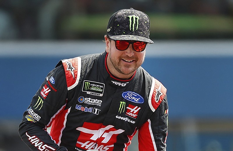 Kurt Busch will start in pole position for today's NASCAR Cup Series race at Alabama's Talladega Superspeedway, and his Stewart-Haas Racing teammates will join him in the top four starting spots.