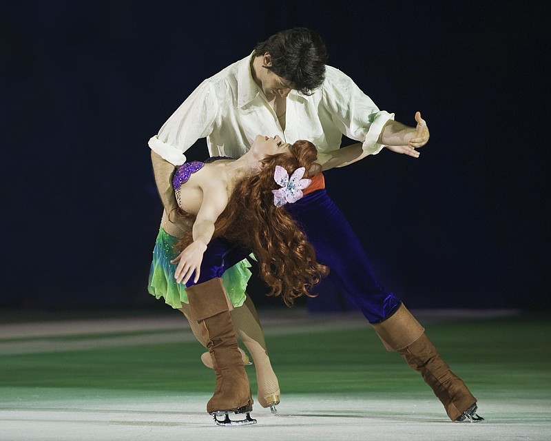 Ariel and Prince Eric are skated by husband and wife Agota Zakany-Szabo and Bertalan Zakany. (Photos contributed by Feld Entertainment)