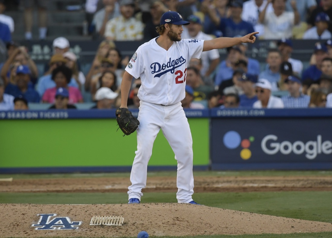 Todd Gurley Throws Out First Pitch for Los Angeles Dodgers