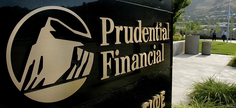 FILE - In this file photo taken Aug. 2, 2005, a Prudential Financial sign on the marquis direct customers to the company inside an office building in Salt Lake City. A group of federal regulators has lifted the strict government oversight imposed on big insurer Prudential Financial Inc. It was the last financial company still carrying the label that subjected it to special restrictions stemming from the 2008 financial crisis. (AP Photo/Douglas C. Pizac, File)