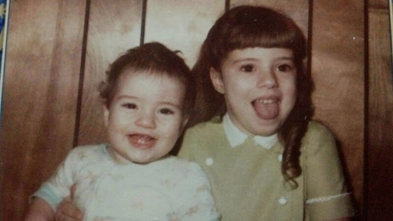 A young Michael Hankins poses with his sister, Tammy.