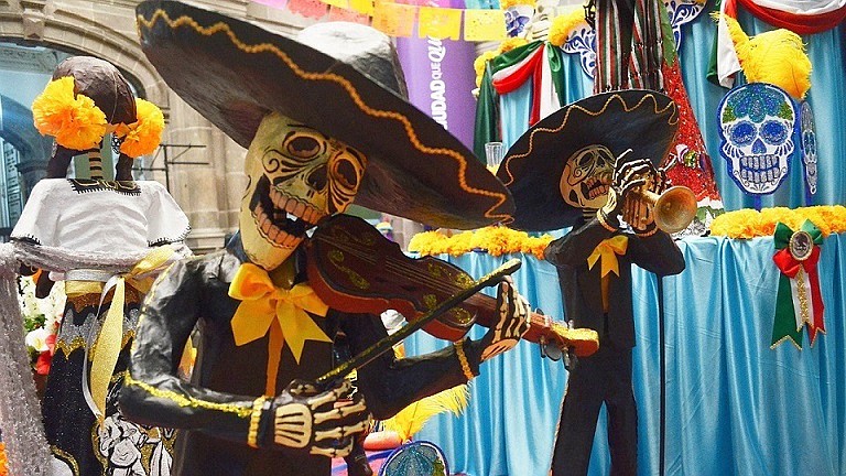 The Mariachi Skeleton Band will perform at Dia de los Muertos.