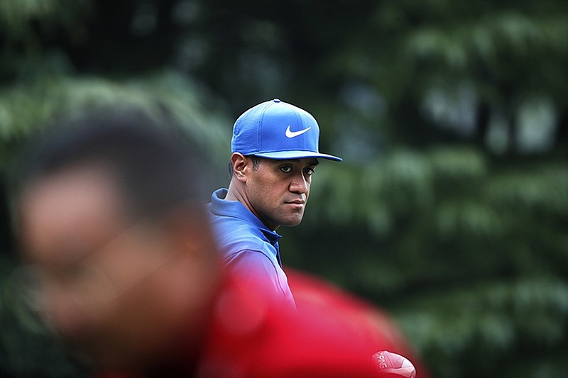 Tony Finau shot a 5-under-par 67 and held a three-stroke lead Friday after two rounds of the HSBC Champions, a World Golf Championship and PGA Tour event being held at Sheshan International Golf Club in Shanghai.