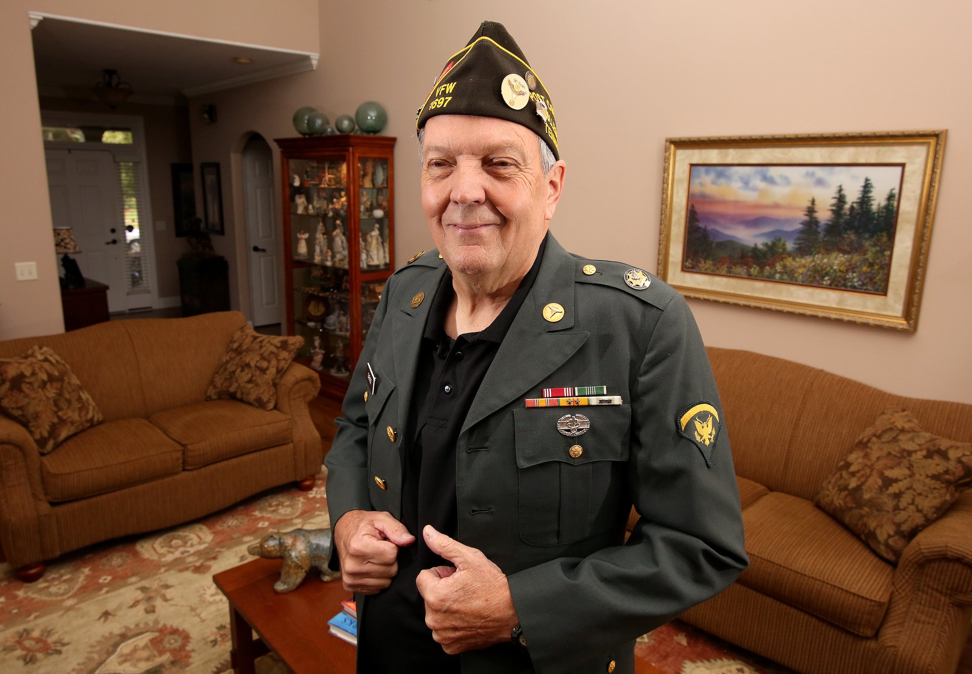 Philip George Garver poses for a photo Wednesday, October 17, 2018 in Collegedale, Tennessee. Garver served in the U.S. Army in Vietnam from 1966-1968.