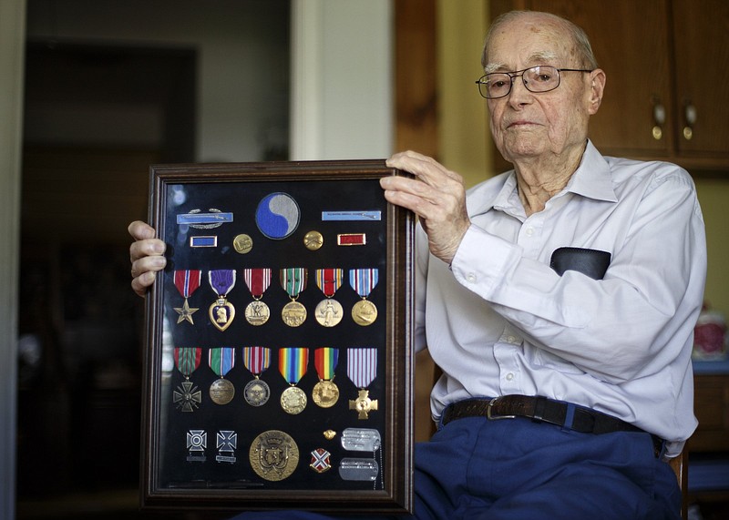 Russell Pickett poses at his home on Thursday, Oct. 11, 2018 in Soddy-Daisy, Tenn.