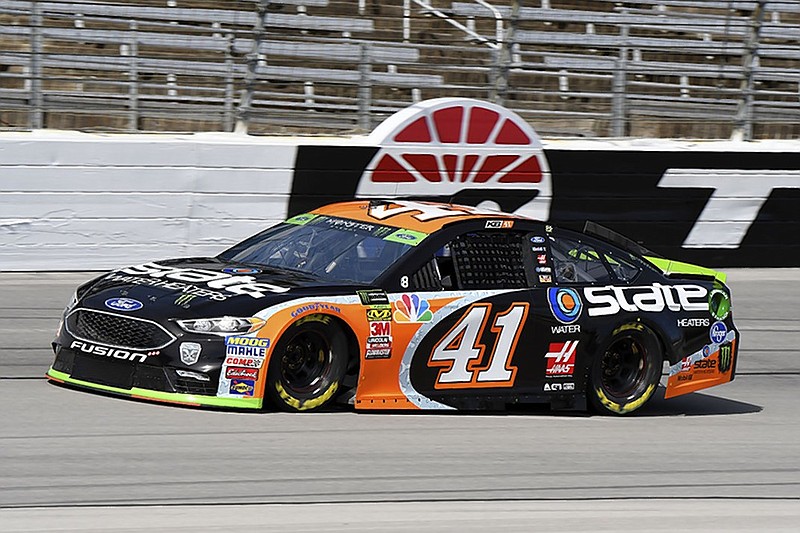 Stewart-Haas Racing driver Kurt Busch heads down the front stretch at Texas Motor Speedway during practice Friday.