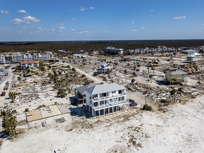 Devastation lies in the wake of Hurricane Michael's 250-mph winds in Mexico Beach, Fla., on Oct. 14. The category 3 storm would go on to tear through southwest Georgia. (Johnny Milano/The New York Times)