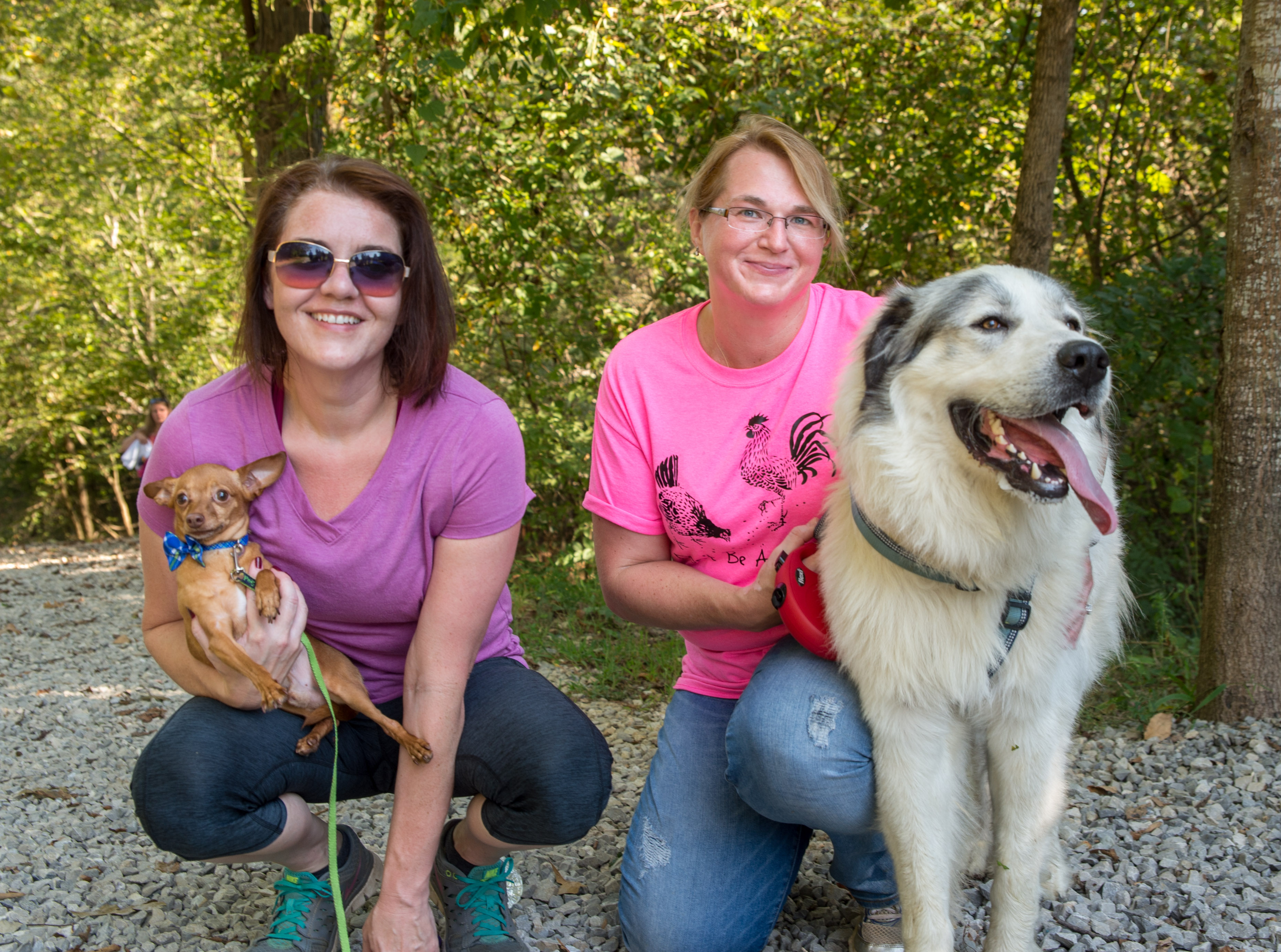 "Reggie," Christina Dietz, Chrissy Smith and "Trooper"