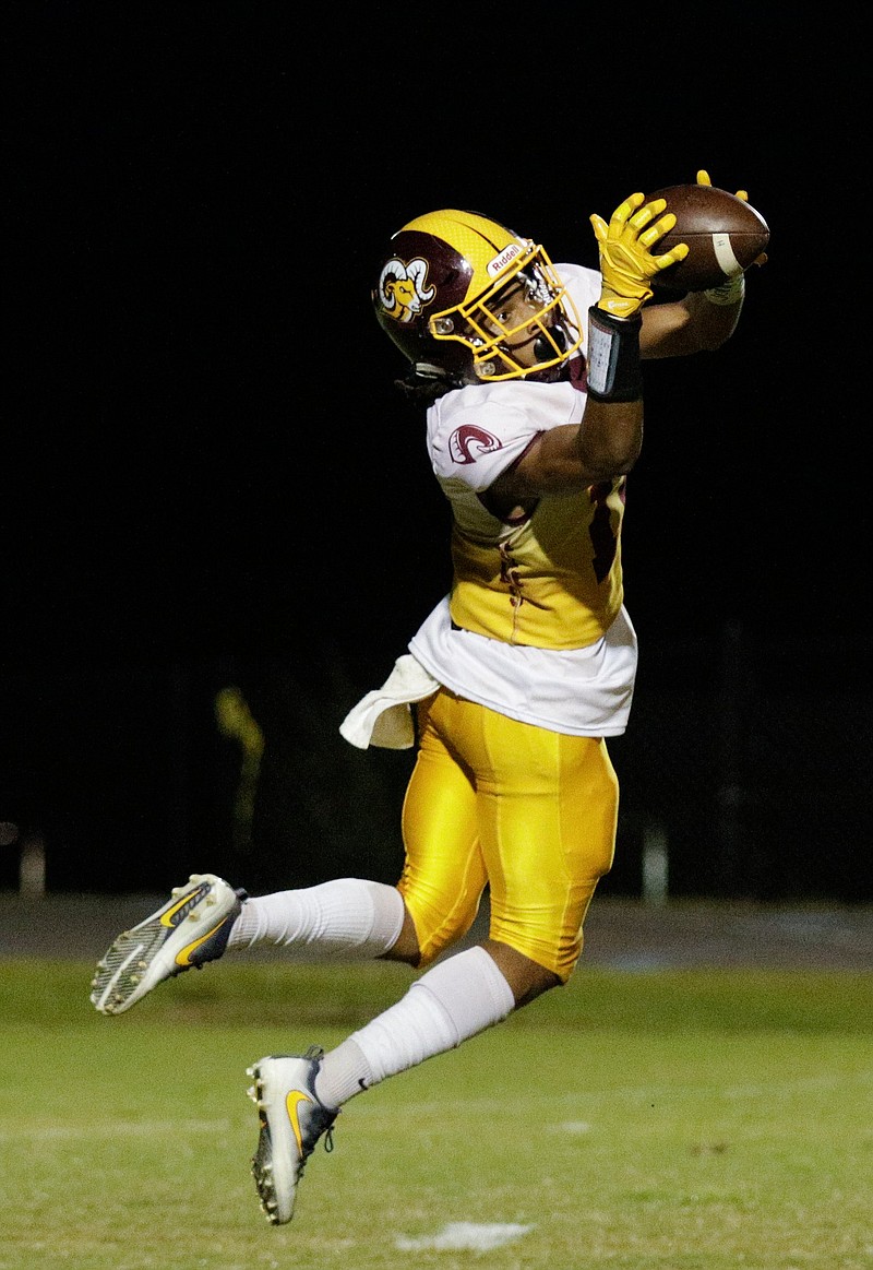 Tyner junior receiver Jeremiah Batiste has 1,178 yards on 49 catches with 15 touchdowns this season, and he has helped the Rams reach the second round of the Class 2A state playoffs.