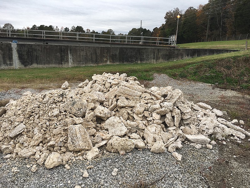 Walker County Water & Sewerage Authority provided these pictures on Nov. 8, 2018, about a third sewer water spill connected to a grease blockage discovered in the sewer system last month.