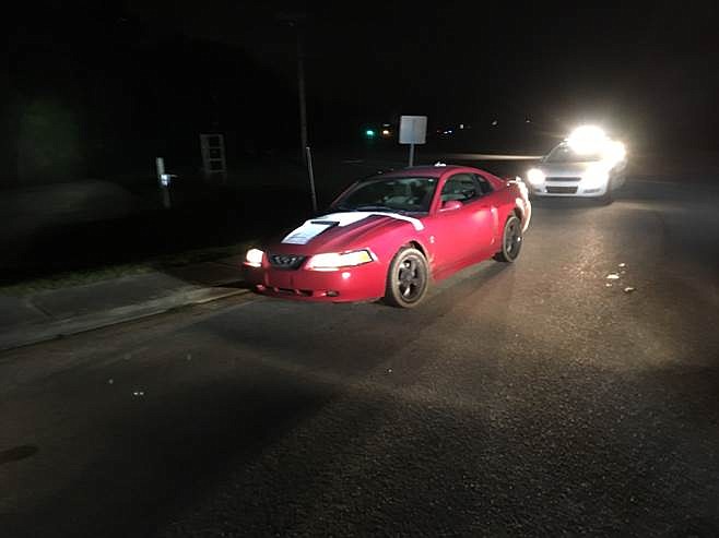 Three women led Hamilton County deputies on a high-speed chase through Hamilton County in this Mustang. 