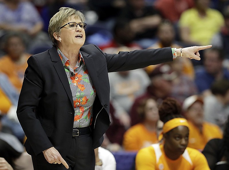 Tennessee women's basketball coach Holly Warlick, shown during a game against South Carolina at the SEC tournament last season, was frustrated and puzzled by the Lady Vols' performance in a loss at Texas A&M on Thursday night.