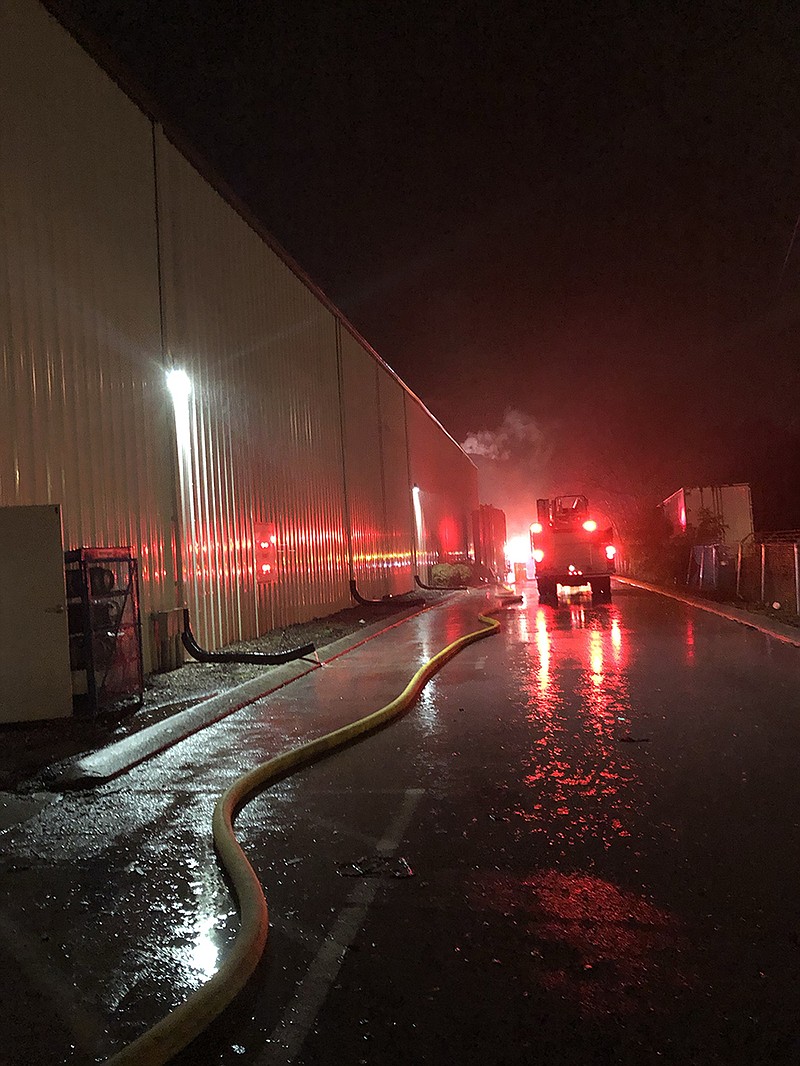 Chattanooga firefighters responded to a reported commercial fire at Woodbridge Foam Fabricating.