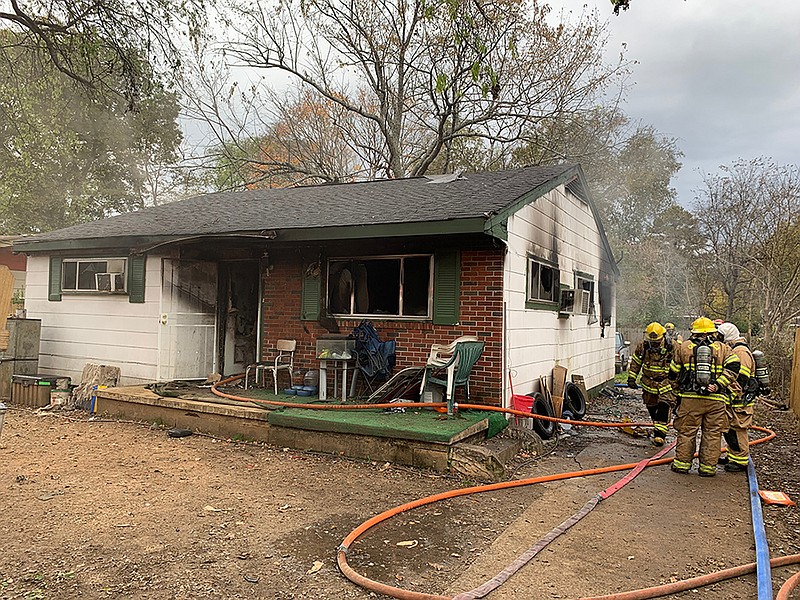 Two people are homeless after fire Monday afternoon destroyed a Chattanooga home.
