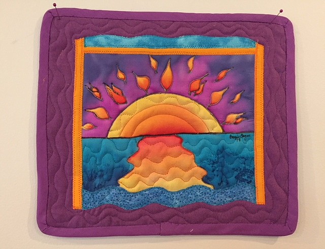 Wall hanging by Bonnie Cayce.