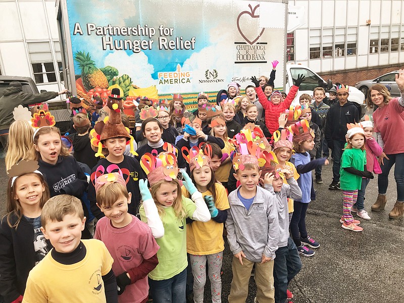 Last year, St. Peter's School collected 768 turkeys, 1,056 nonperishable foods and 1,520 meals. I know we'll exceed that this year," said Becky Sharp, public relations manager for the school.