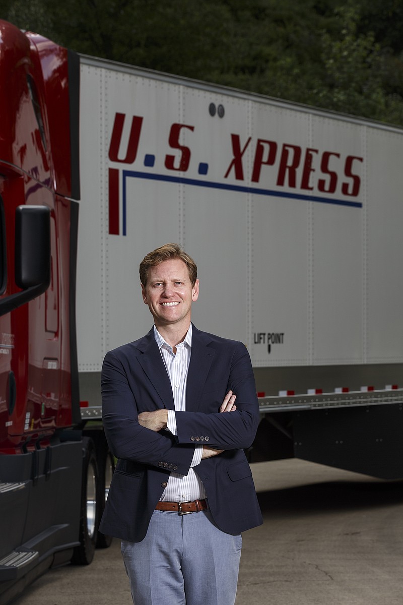 U.S. Xpress CEO Eric Fuller poses for a portrait at the company's headquarters on Wednesday, Aug. 23, 2017, in Chattanooga, Tenn.