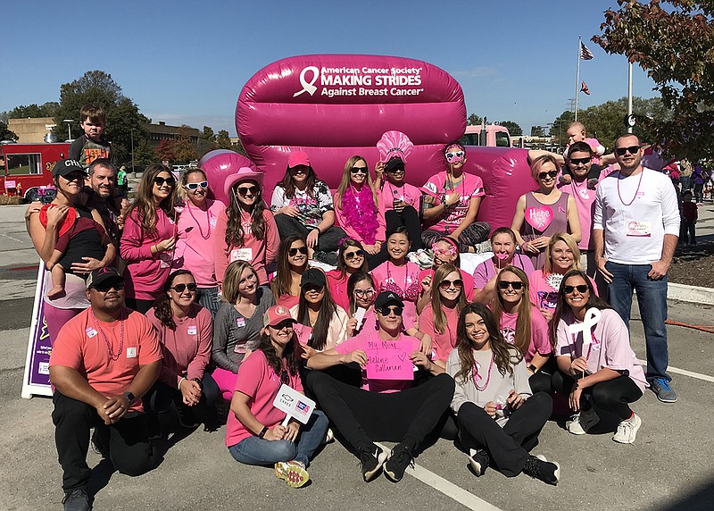 The Chattanooga State Radiologic Technology Student Society raised $2,185 for the Making Strides Walk for Breast Cancer.