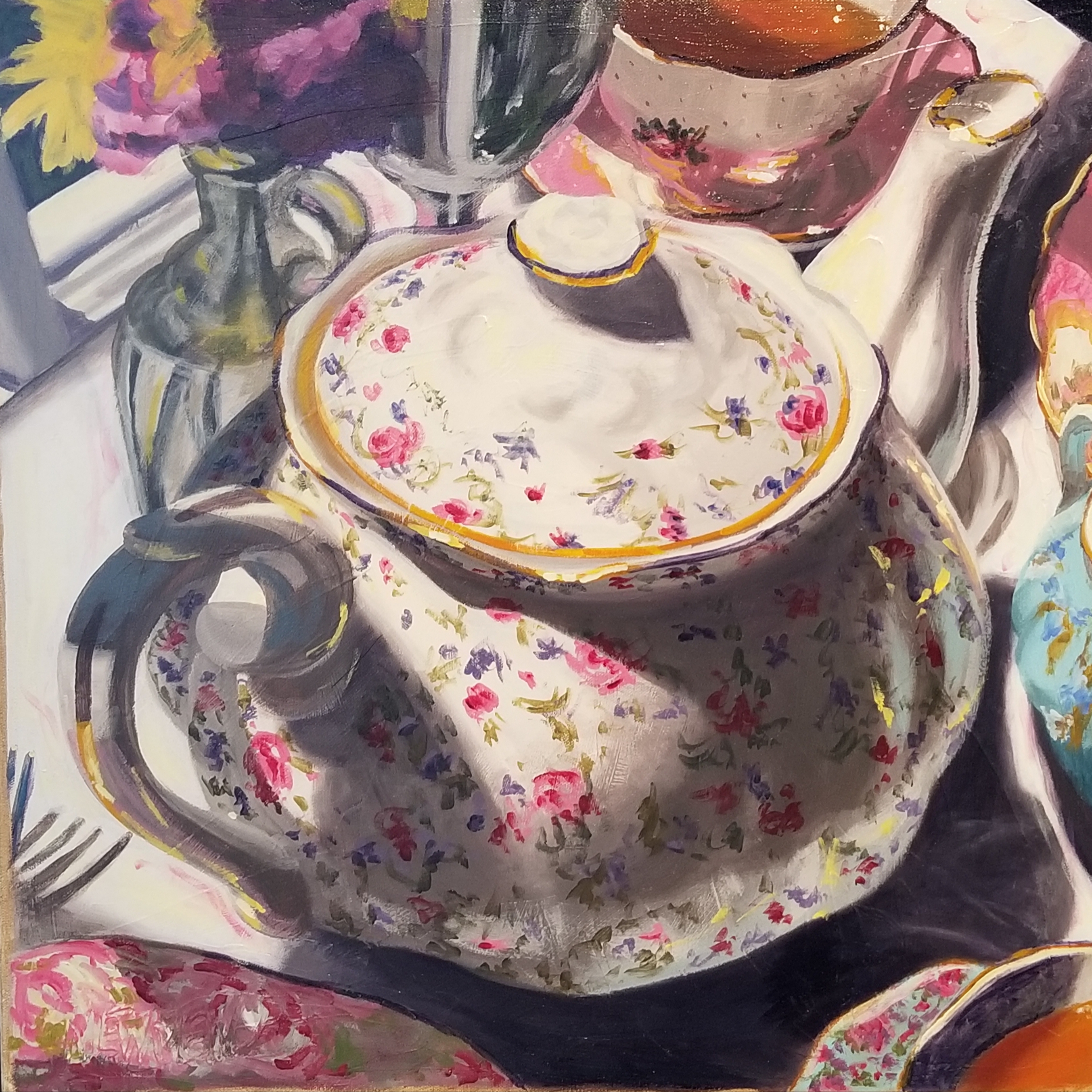 "Tea Party Series: Teapot" by Jane Newman.