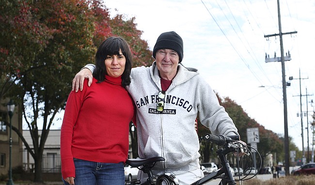 Ann-Marie Fitzsimmons and Jack Garrett first met near the former P&P Produce parking lot when Fitzsimmons dropped by one day to help out other homeless individuals in the area.

Photo by Erin O. Smith